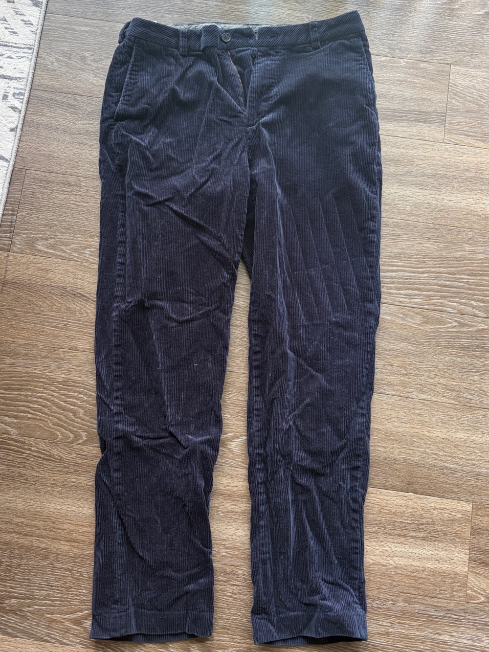 Brooks Brothers Navy and Gold Labeled Chino Waistband